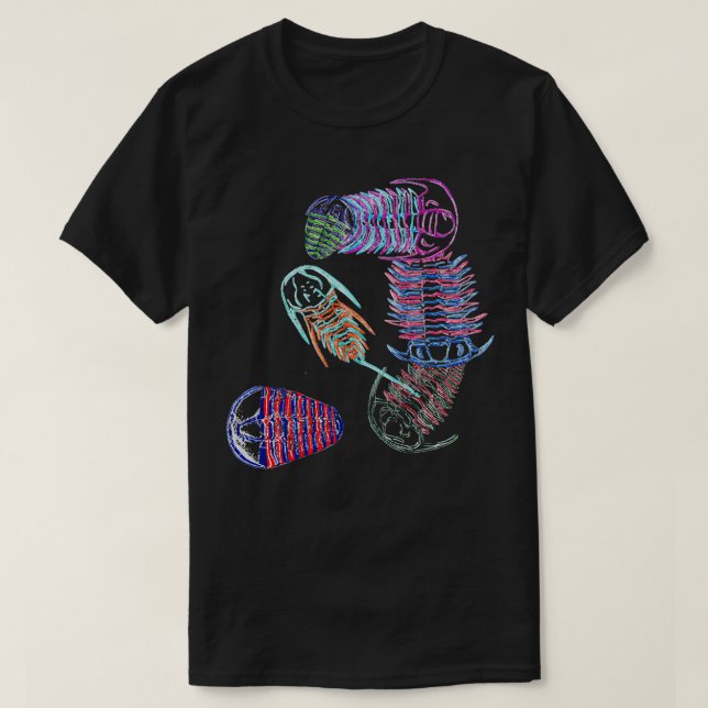 Cambrian Era Trilobites T Shirt (Design framsida)