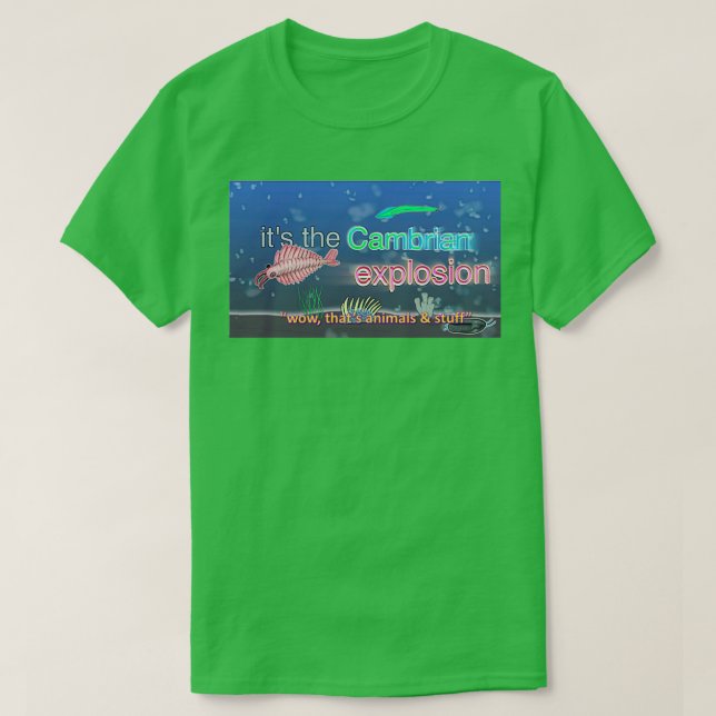 Cambrian Explosion wow T Shirt (Design framsida)