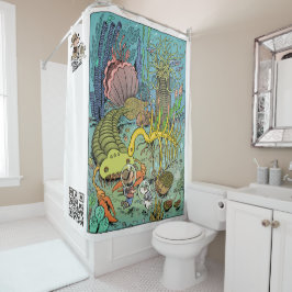 Cambrian Life Shower Curtain