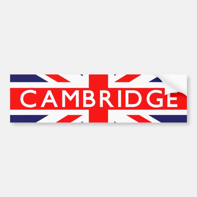 Cambridge : British Flagga Bildekal (Framsidan)