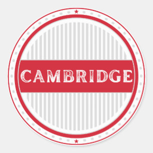 Cambridge City Pride Emblem – engelsk identitet Runt Klistermärke