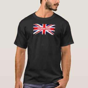 Cambridge County England Uk British Flagga Raglan T Shirt