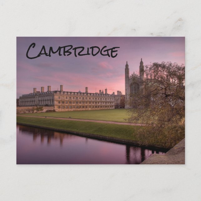 Cambridge, Förenade kungariket, vykort (Framsida)