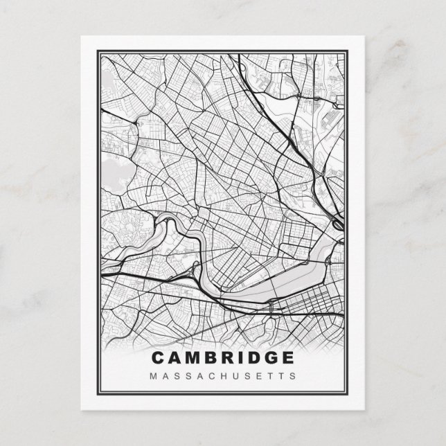 Cambridge Karta Helg Vykort (Framsida)