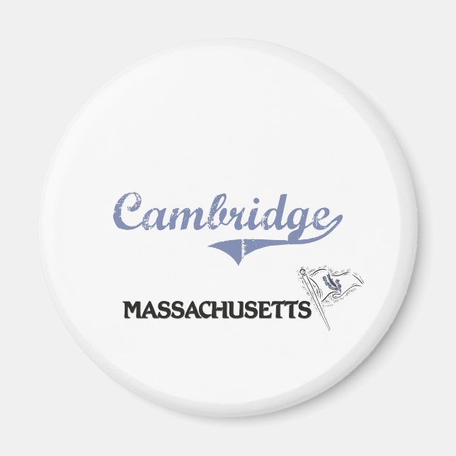 Cambridge Massachusetts City Classic Magnet (Framsidan)