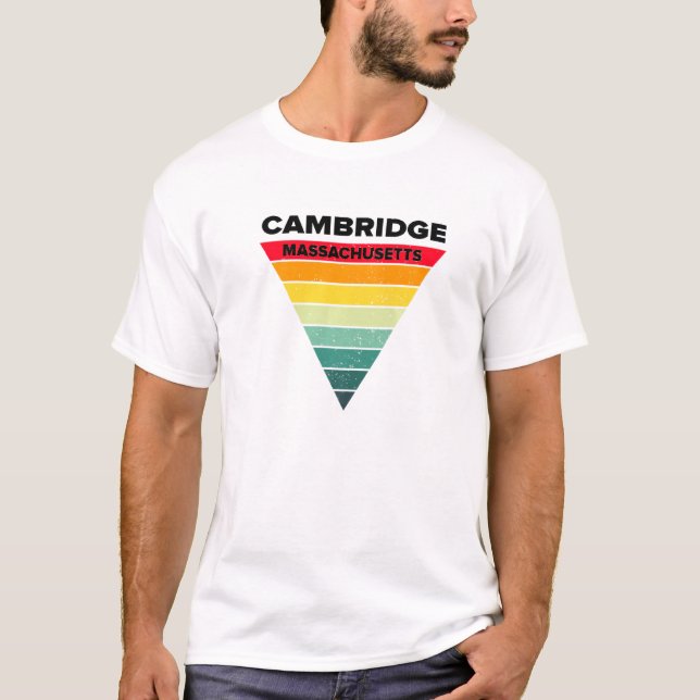 Cambridge Massachusetts Morsa Hometown Cantabrigia T Shirt (Framsida)