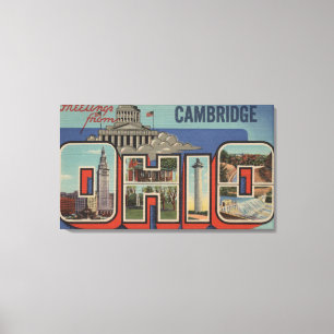 Cambridge Ohio - stora brevplatser Canvastryck