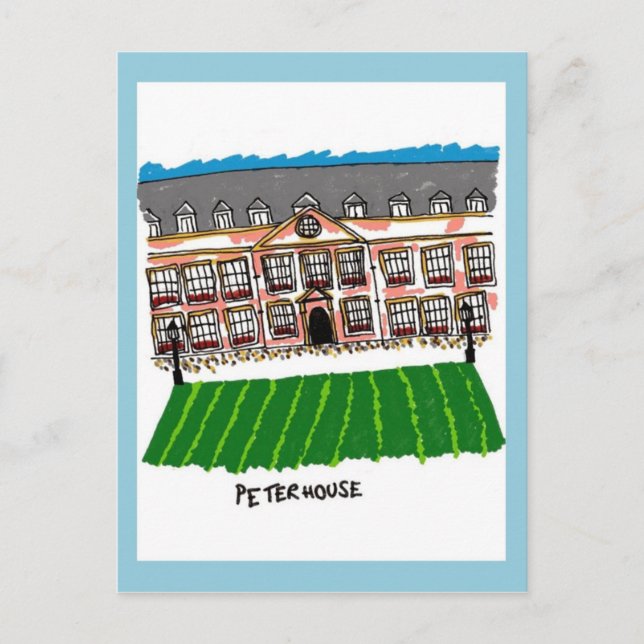 Cambridge Peterhouse Postcard Vykort (Framsida)