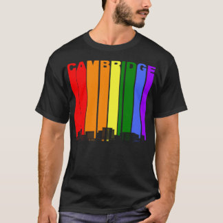 Cambridge Skyline Rainbow LGBT Gay pride T Shirt