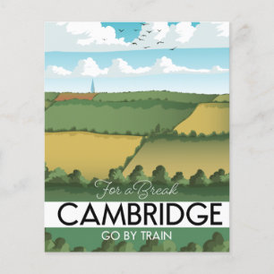 Cambridge tåg reser affisch Magnet