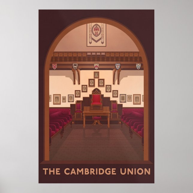 Cambridge Union Travel Poster (Framsidan)
