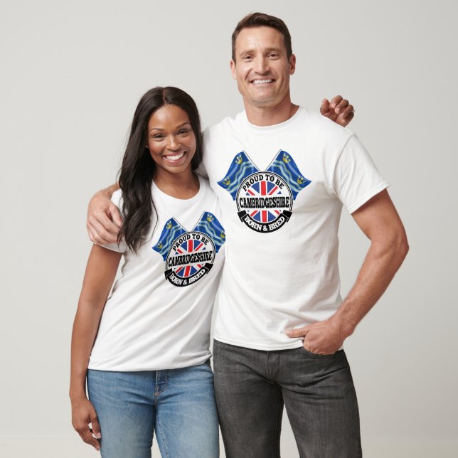Cambridgeshire Born och Bred T Shirt (Unisex)