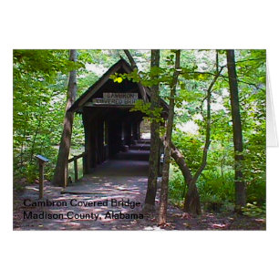 Cambron Covered Bridge, Madison County, Alabama Hälsningskort