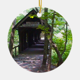 Cambron Covered Bridge, Madison County, Alabama Julgransprydnad Keramik