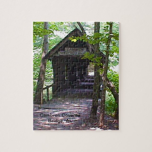 Cambron Covered Bridge, Madison County, Alabama Pussel (Vertikal)