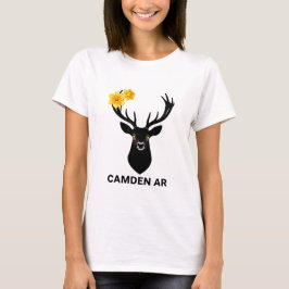 Camden AR Narcissusfestivalen - Black Deer Art Wom T Shirt