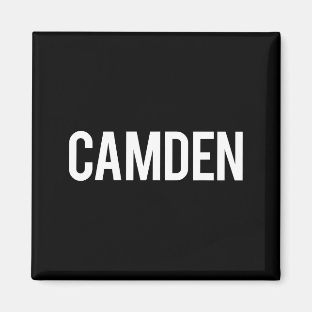 Camden Cool New Jersey Nj Fan Funny Gift Tee  Magnet (Framsidan)