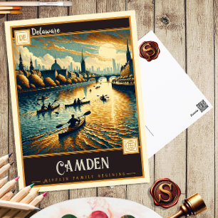 Camden, Delaware Gammal vykortsvy Vykort
