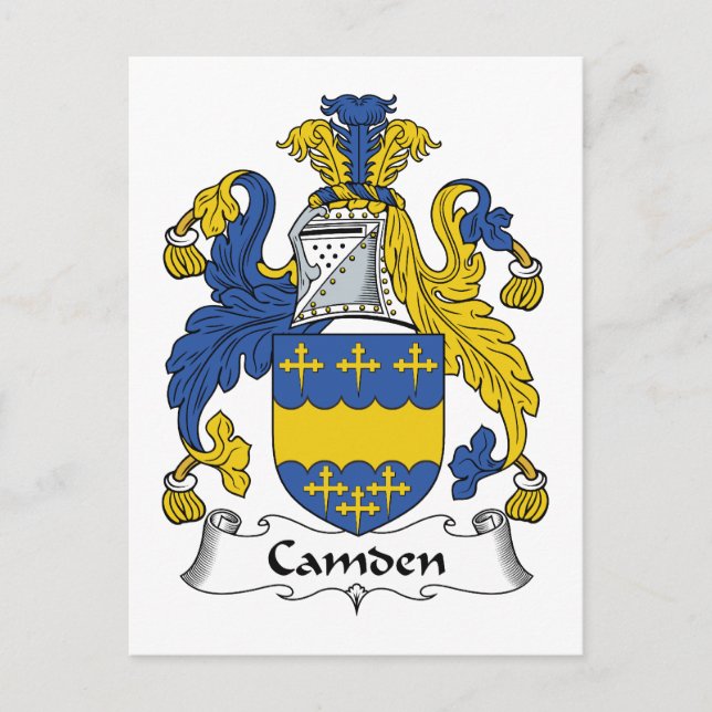 Camden Family Crest Vykort (Framsida)