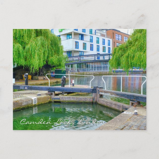 Camden Lock Postcard, London UK Vykort (Framsida)