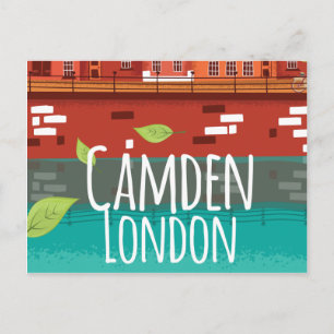 Camden, London vintage resor poster Vykort