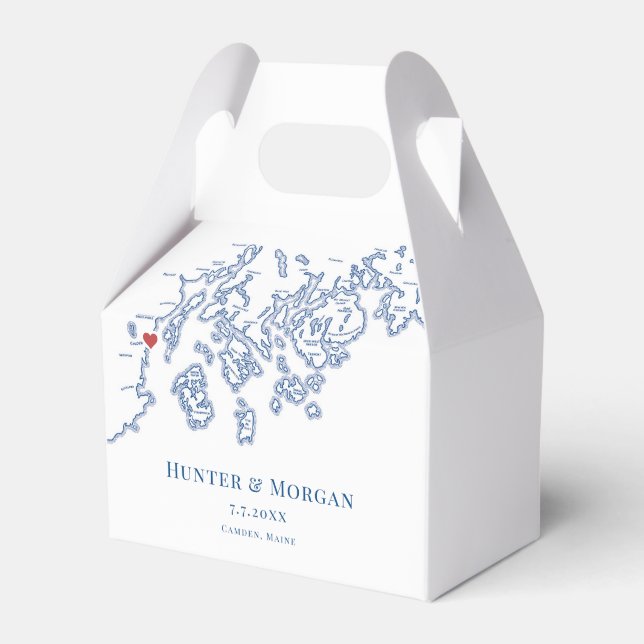 Camden Maine Elegant bröllop Presentaskar (Framsidan Sidan)