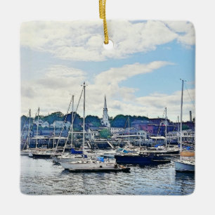 Camden Maine - prydnad Julgransprydnad Keramik