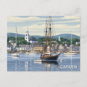 Camden Maine Resa Vykort