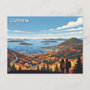 Camden Maine Resor Vykort