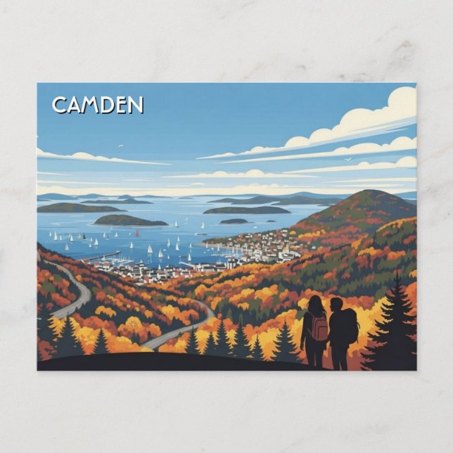 Camden Maine Resor Vykort (Framsida)