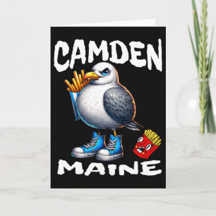 Camden Maine Rolig Måsgubbe Pommes Frites Souvenir Kort