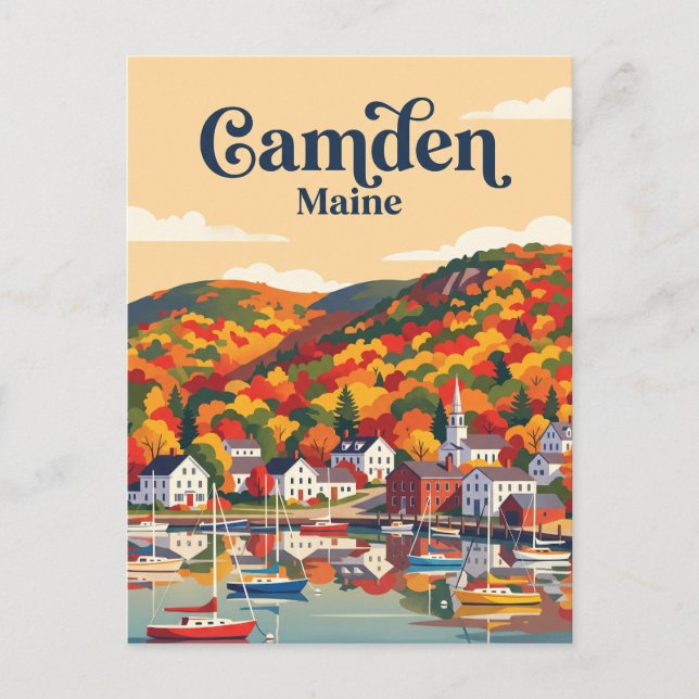 Camden, Maine, USA Vykort (Framsida)