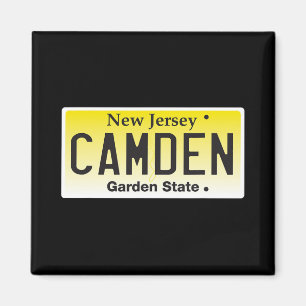 Camden New Jersey Nj Hemstad Registreringsskylt Gr Magnet