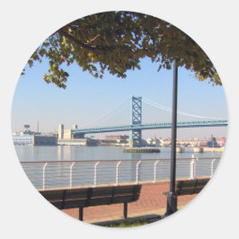 Camden NJ Bridge Runt Klistermärke
