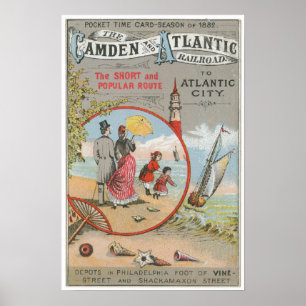 Camden och Atlantic Railroad Poster