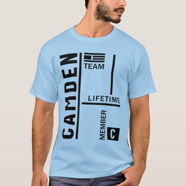 Camden Personlig Namn Birthday Gift T Shirt (Framsida)