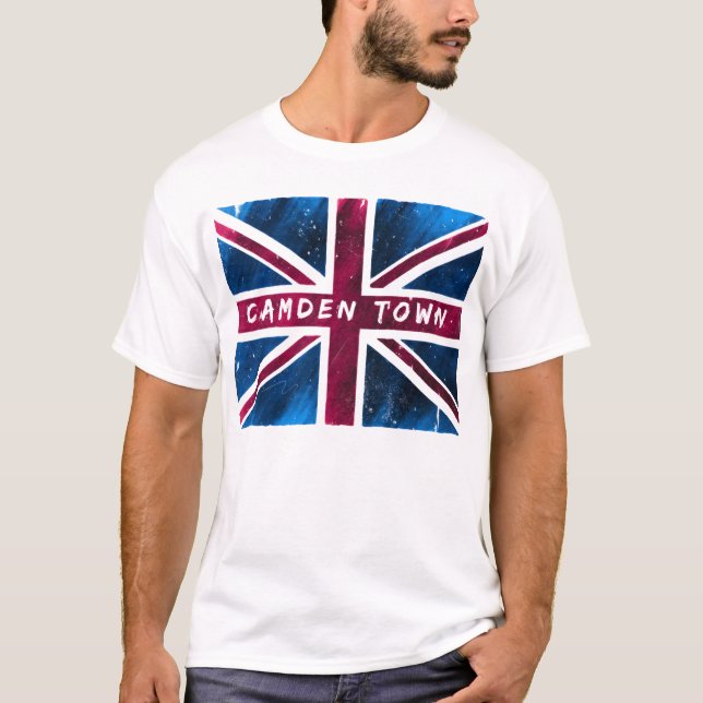 Camden Town - United Kingdom facklig jackflagga Tee (Framsida)