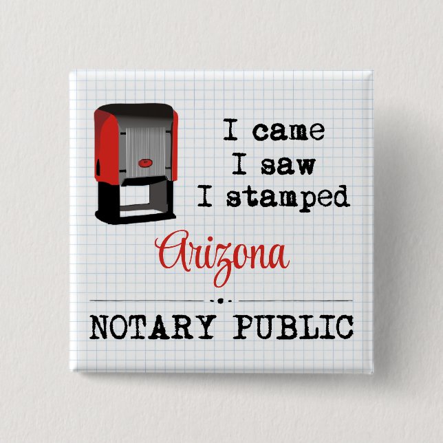Came Saw Stamped Notary Public Arizona Knapp (Framsida)