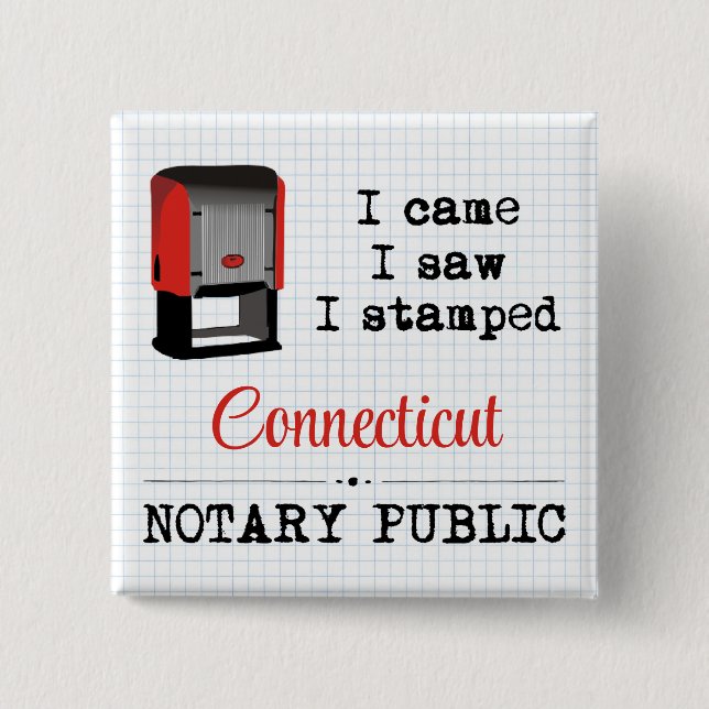 Came Saw Stamped Notary Public Connecticut Knapp (Framsida)