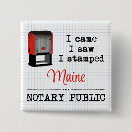 Came Saw Stamped Notary Public Maine Knapp