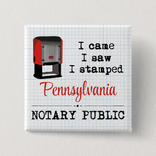 Came Saw Stamped Notary Public Pennsylvania Knapp