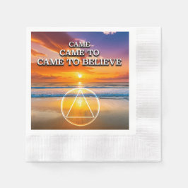 Came To Believe Recovery Slogan Sunrise Pappersservett