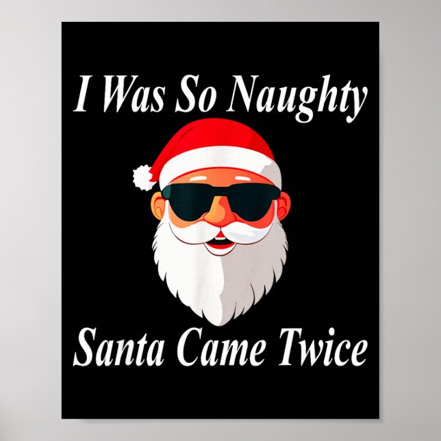 Came Twice Christmas Funny Naughty Dirty Raunchy G Poster (Framsidan)