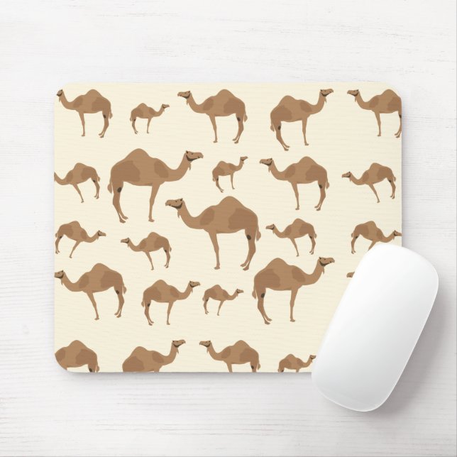 Camel Animal Mönster Musmatta (Med mus)