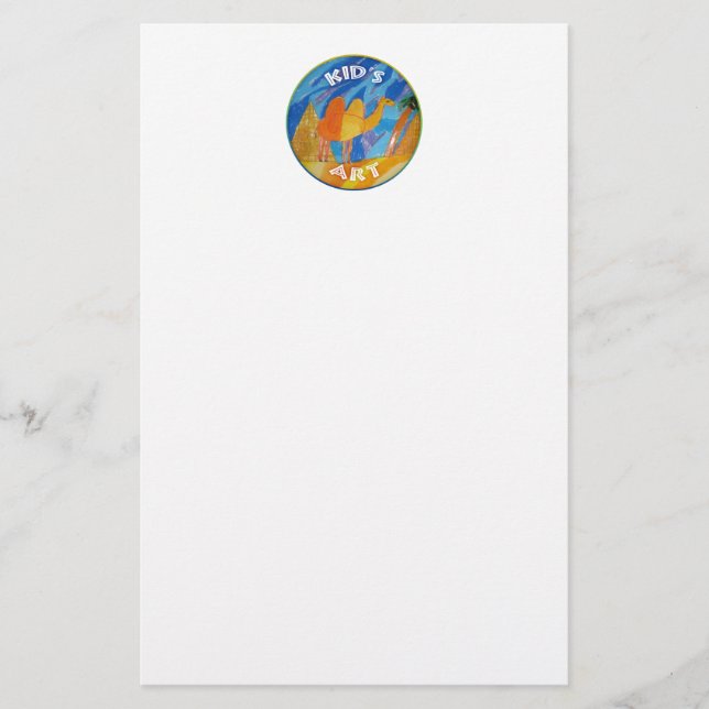 Camel Art av Kids Brevpapper (Framsida)
