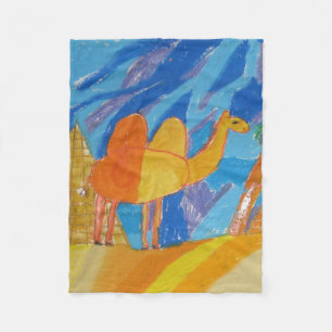 Camel Art av Kids Fleecefilt
