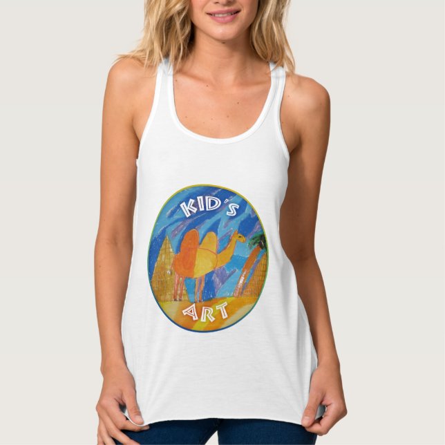 Camel Art av Kids Linne Med Racerback (Framsida)