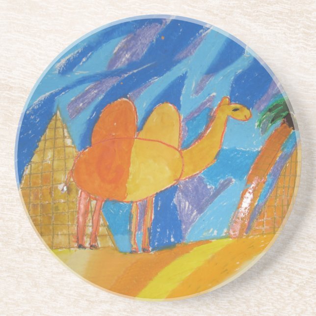 Camel Art av Kids Underlägg Sandsten (Framsidan)