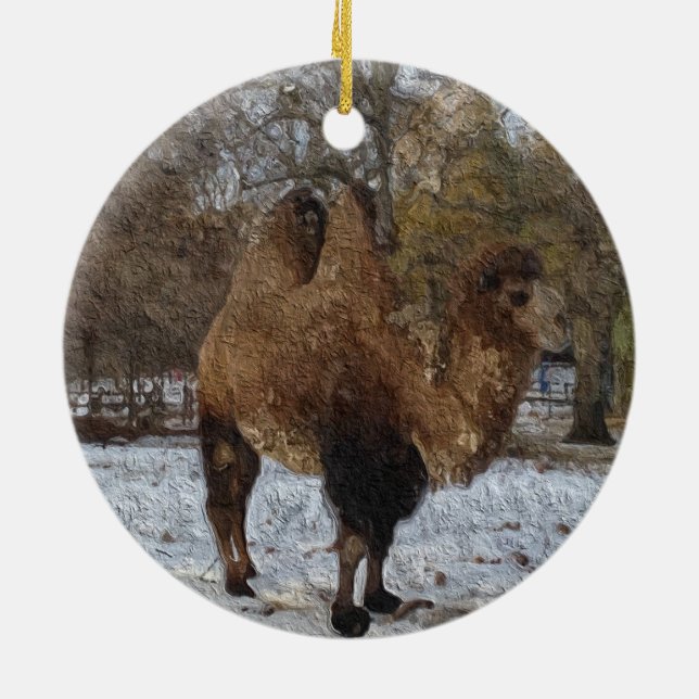 Camel Art Julgransprydnad Keramik (Baksidan)