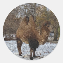 Camel Art Runt Klistermärke